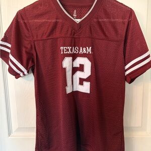Texas A&M Maroon Jersey Shirt Aggie 12th man youth S